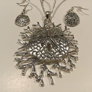 Seaside Inspired Neckalce and Earrings